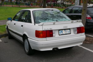 1992 Audi 80 2.0 E sedan. Photographed in Fitzroy North, Victoria, Australia.